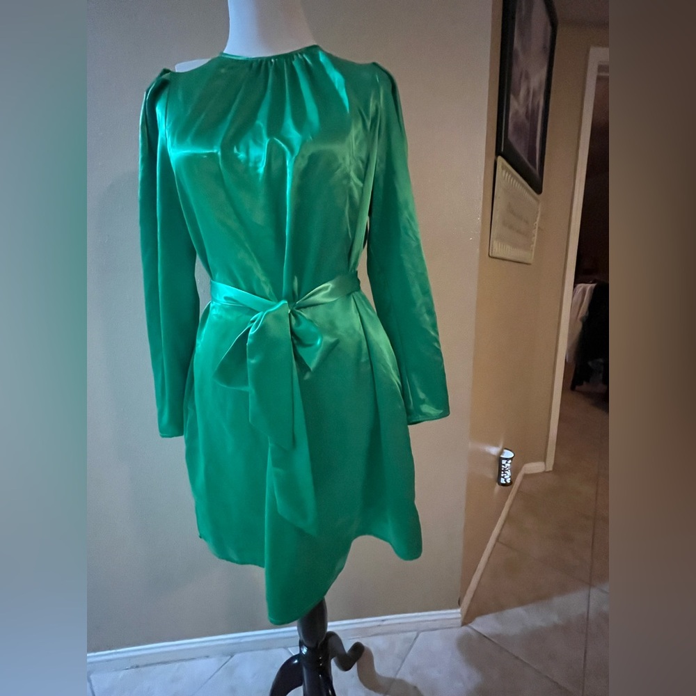 a new day Vibrant Green Long Sleeve Dress